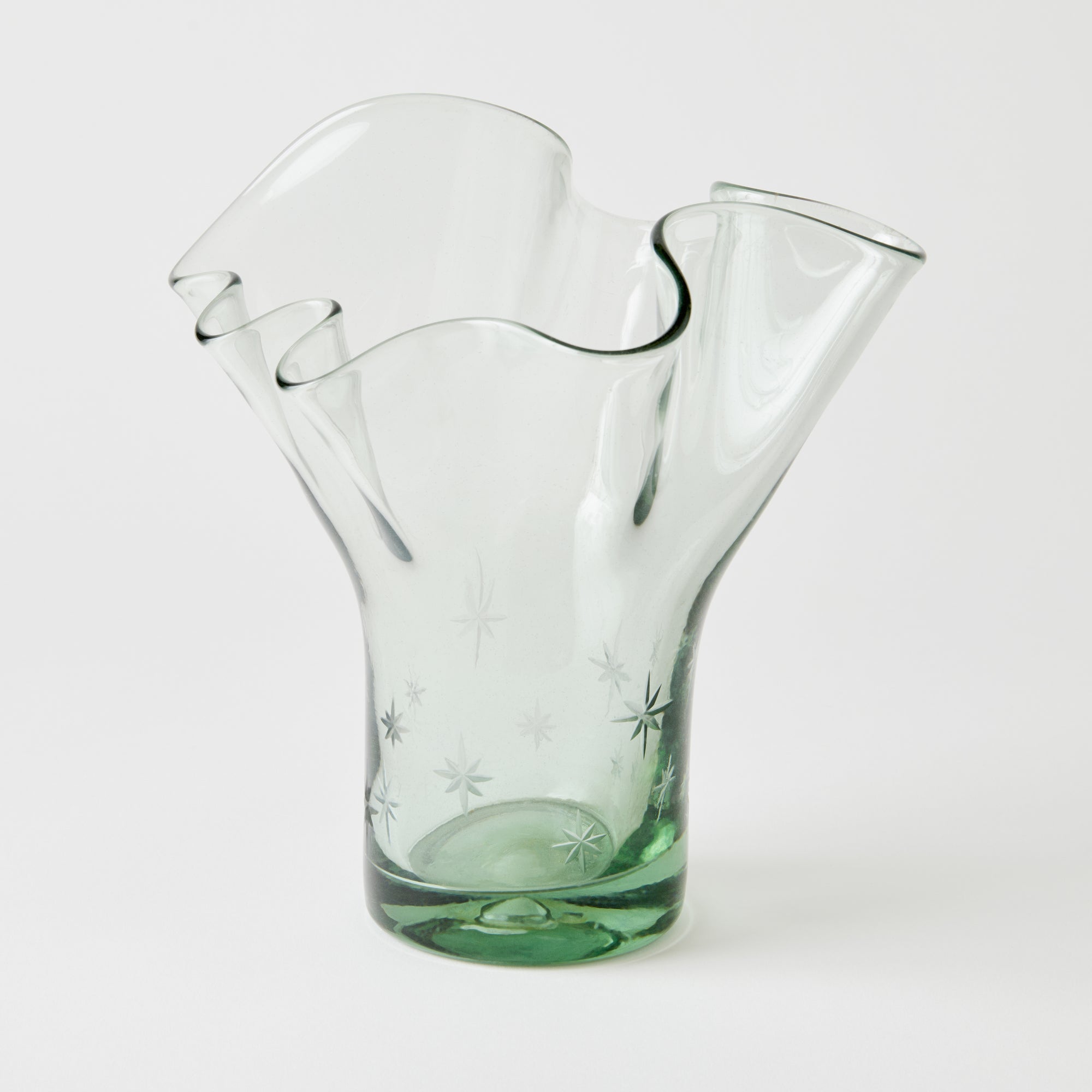Lettuce Leaf Vase (Clear)