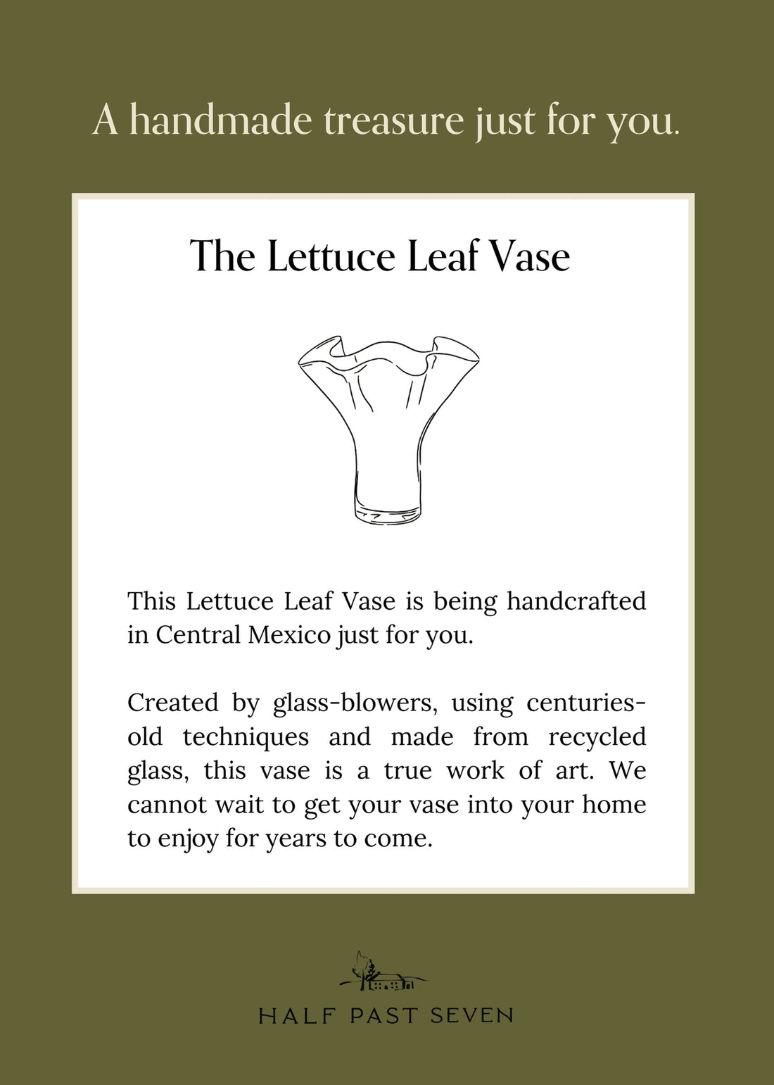 Lettuce Leaf Vase in Smokey Amethyst