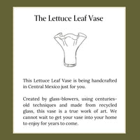 Lettuce Leaf Vase in Smokey Amethyst