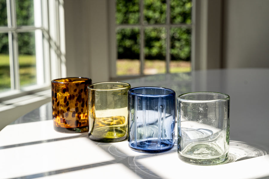 Olive Rocks Glass, Set of 4