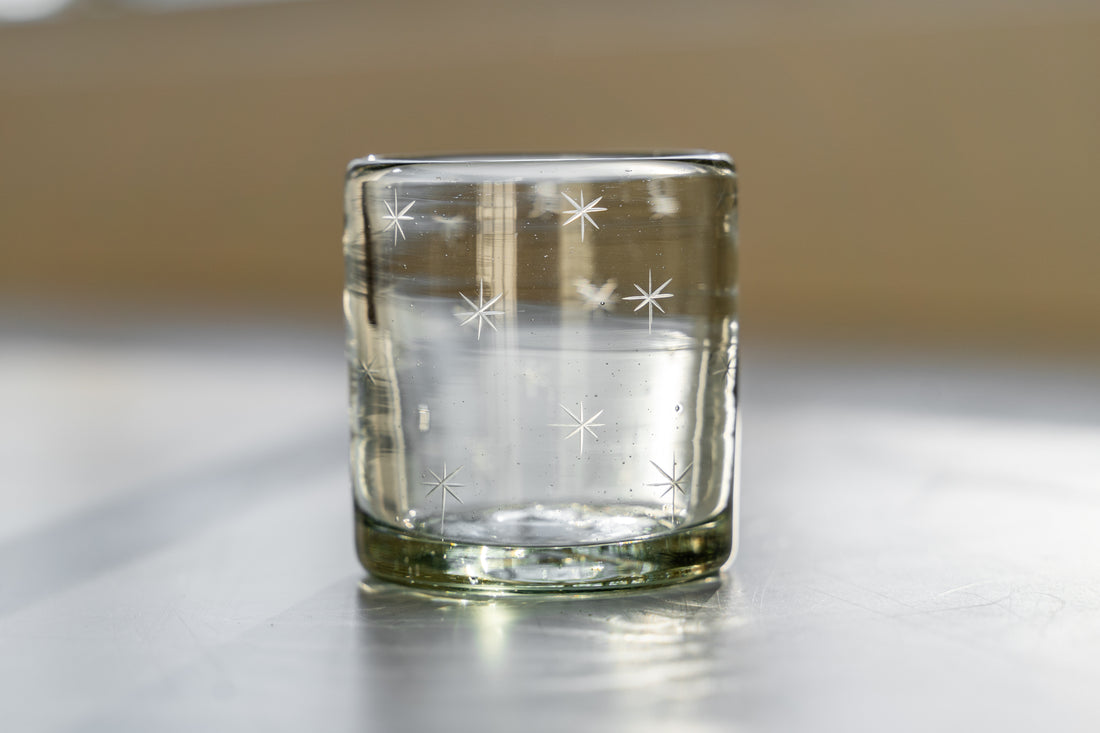 Clear Starry Night Votives, Set of Four