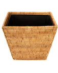 Rectangular Rattan Wastepaper Basket