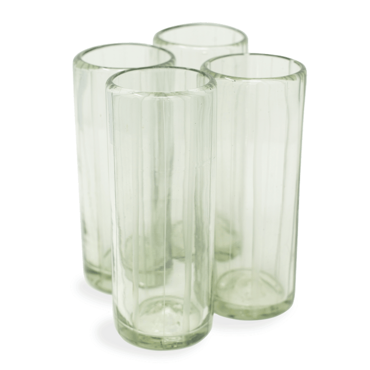 Striped Tom Collins Glass, Set of 4 – Half Past Seven