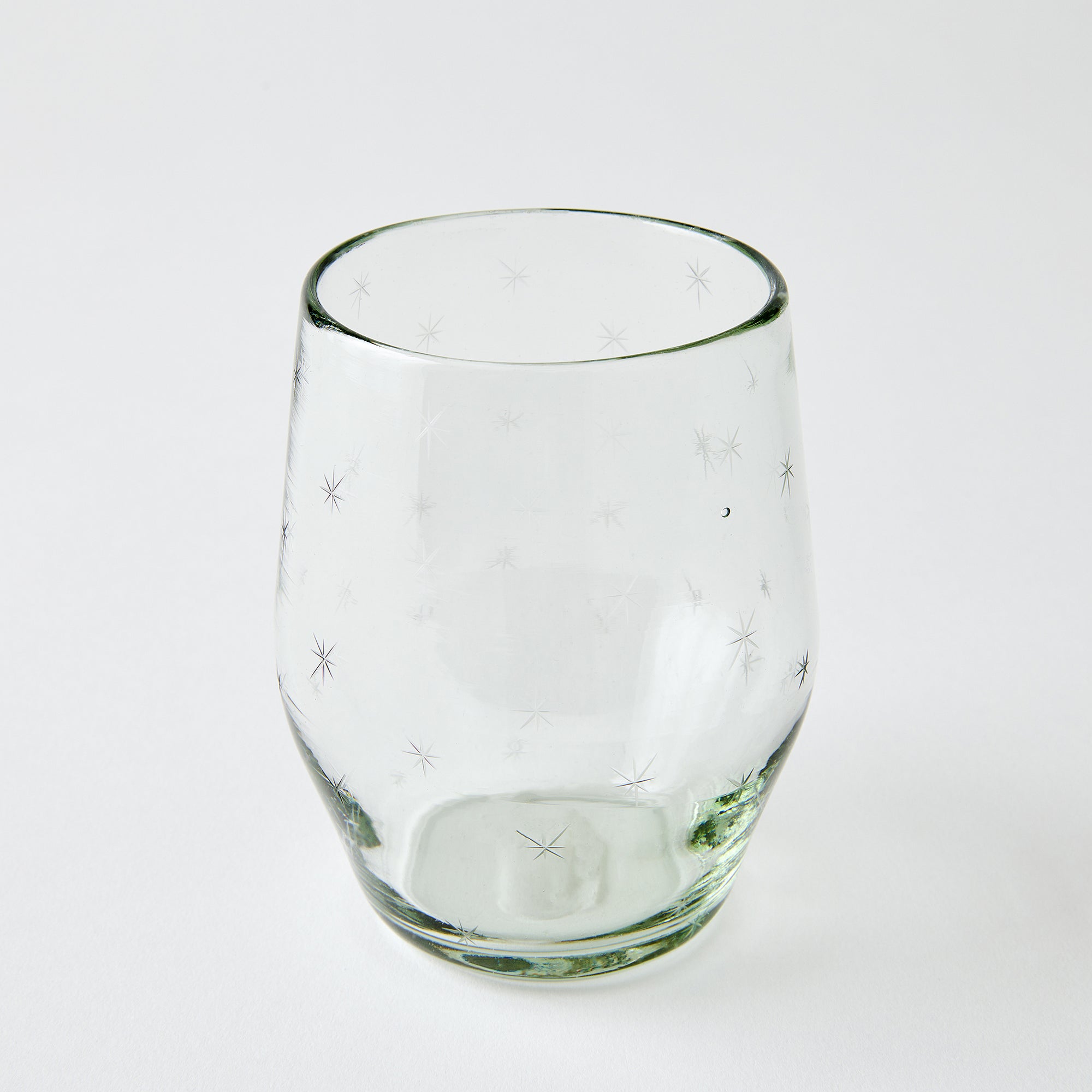 Starry Night Stemless Wine Glasses (Clear) Single