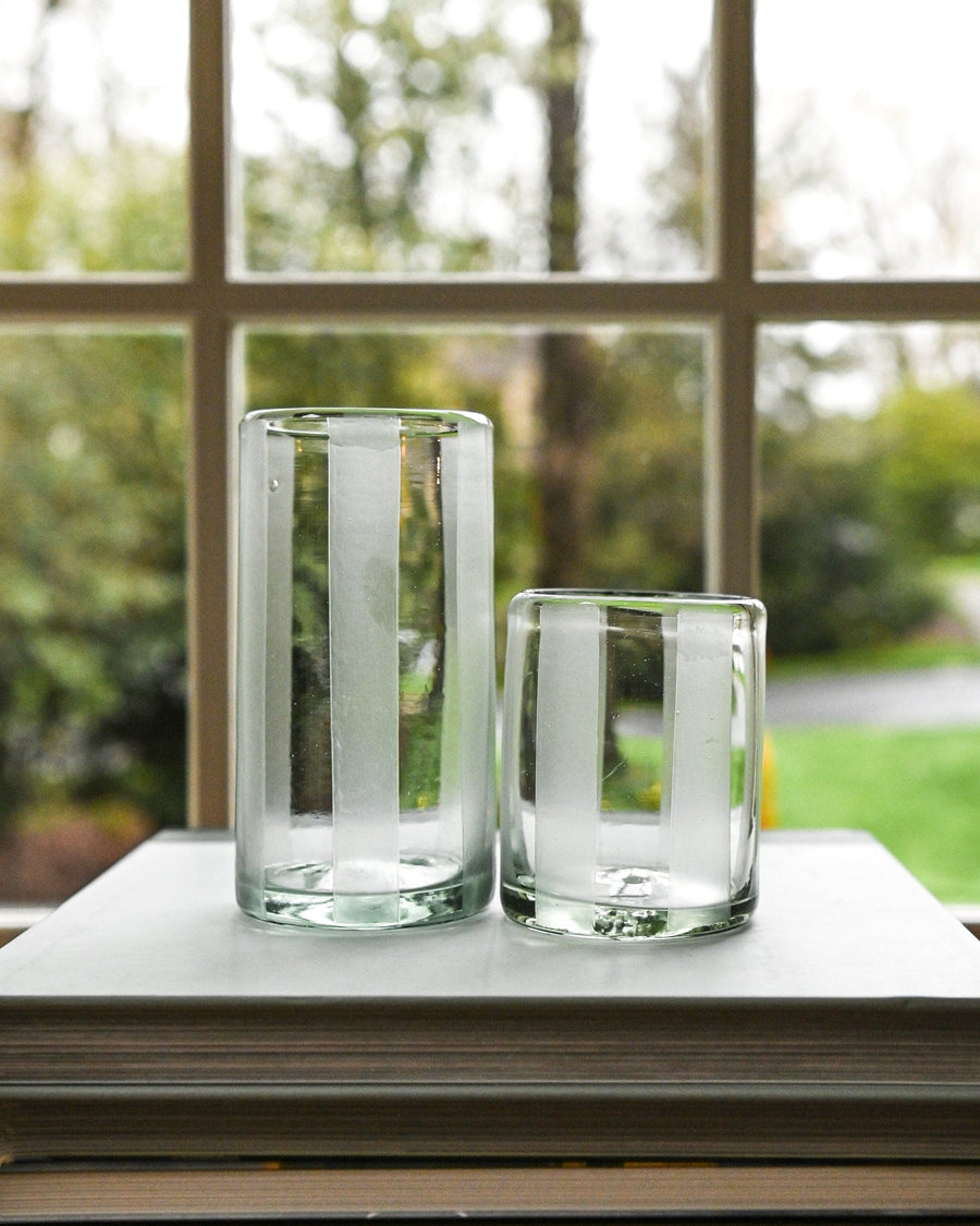 Cabana Stripe Water Glasses (Clear)