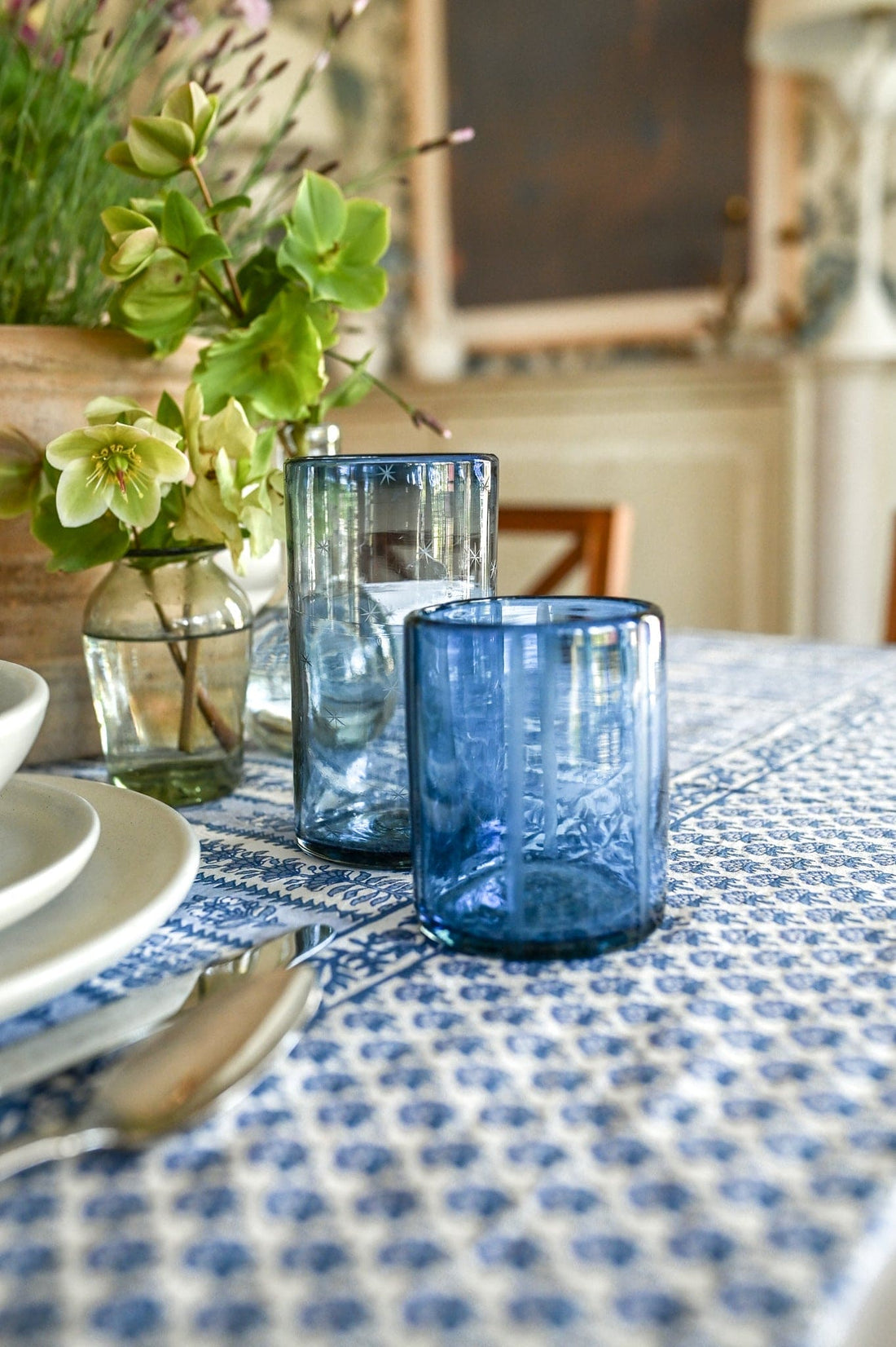 Starry Night Water Glass (French Blue)