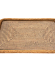 17 inch Rectangular Rattan Serving Tray