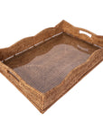 The Original Scalloped Rattan Tray