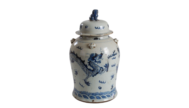 18" Dragon Ginger Jar