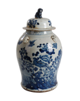 18" Bird and Flower Ginger Jar