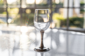 Sample Sale: Pewter Stemmed Wine Glasses, Pair