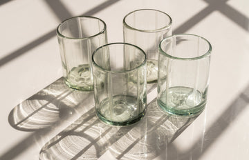 Striped Rocks Glass, Set of 4