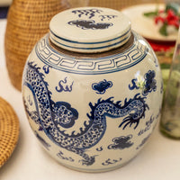 Porcelain Dragon Jar